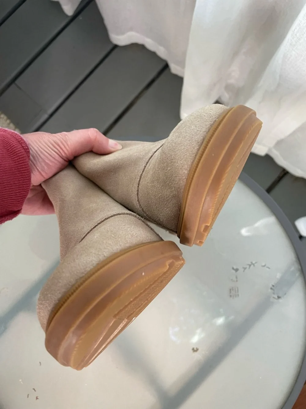 Sorel Women's Evie II Chelsea Suede Ankle Boots Size 9 Caribou Buff & Gum Tan